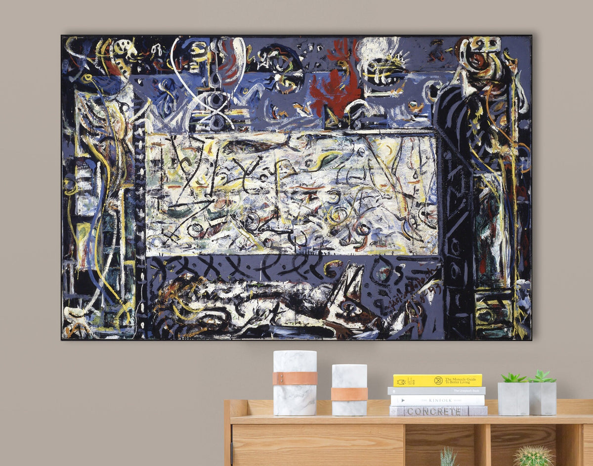 Jackson Pollock Guardians of the Secret Print on Canvas Living Room Extra Large Abstract Wall Art Decor Ready to Hang Best Housewarming Gift