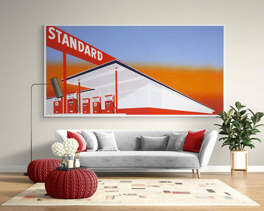 Standard Station Canvas Print, Mid Century Modern Wall Art