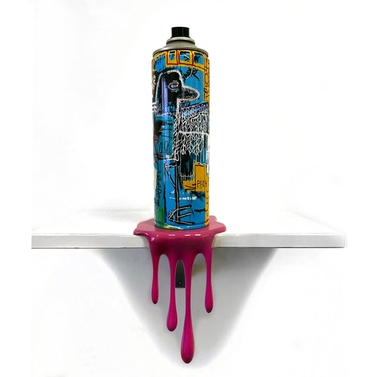 Bird on money neo expressionism Graffiti Torn Spraycan Sculpture with Plastic Drops Urban Shelf or Wall Decor Christmas Gift for Him