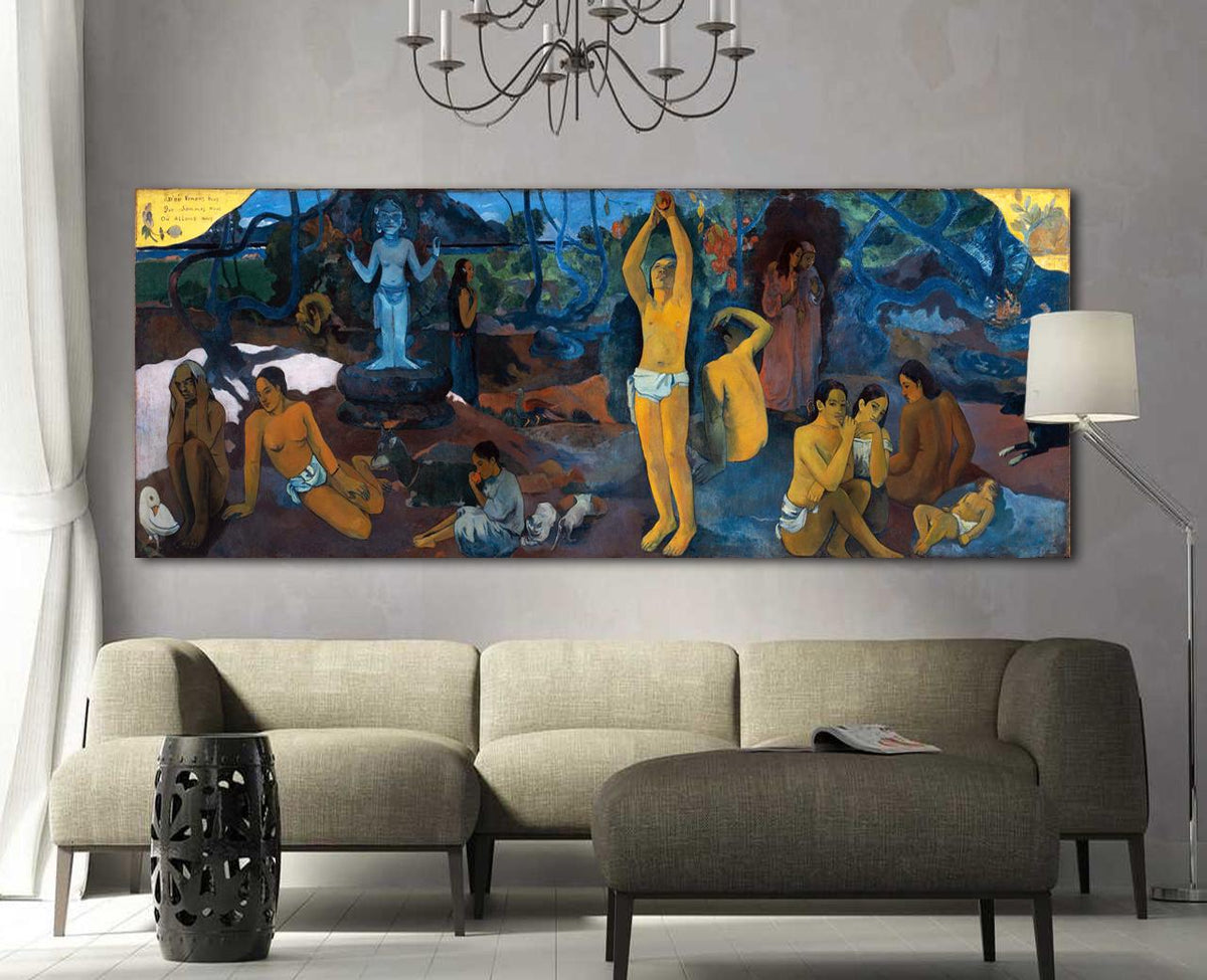 PAUL GAUGUIN Where did we come from Who are we Where are we going Wall Art Print Extra Large Wide High Quality Canvas Print Christmas gift