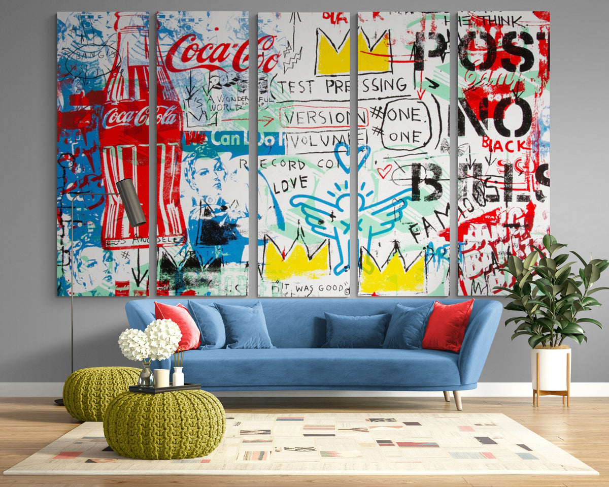 Mr. Brainwash "No Posts No Bills" Graffiti Pop Art Canvas Print