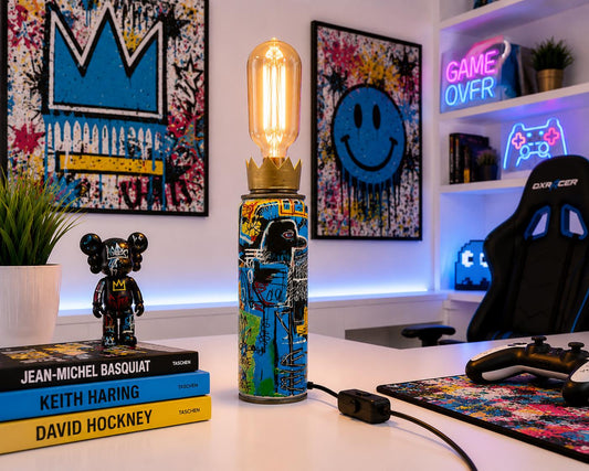 Basquiat Bird on money Torn spray Lamp