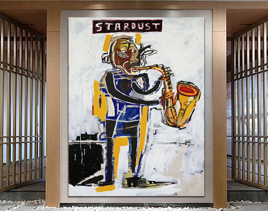 Stardust Large Ready to Hang Graffiti Style Contemporary Wall Art Canvas print Original Graffiti Livingroom Decor Housewarming Gift