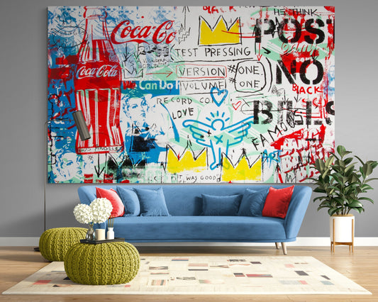 Mr. Brainwash "No Posts No Bills" Graffiti Pop Art Canvas Print