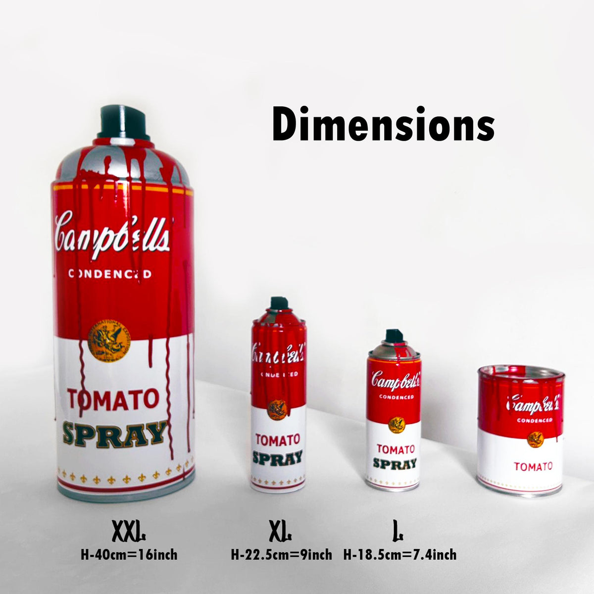 Juxtapose Graffiti Torn Spraycan Sculpture with Color Plastic Drop Urban Shelf or Wall Decor